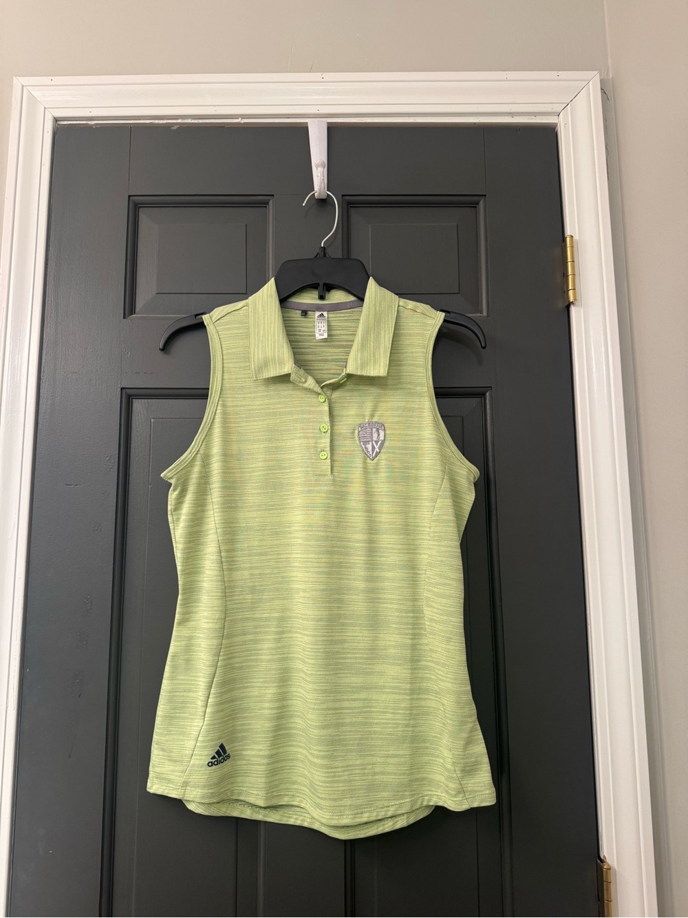 adidas Women’s Sleeveless Polo Lime Green